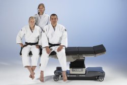 Merivaara introduces the latest innovations to the Chinese market. The Promerix operating table is for heavy duty use - maximum 275 kg.  © 2010 Merivaara OY (photo: )