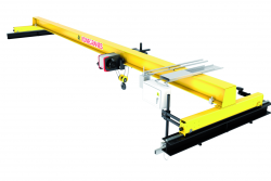 <p>Single-girder crane with low headroom trolley up to 12.5 tons and normal headroom trolleys up to 40 tons. © Konecranes</p> (photo: )