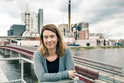 <p>“From the 1960s and onwards we have steadily reduced our local environmental impact even though our production has increased,” comments Anna Mårtensson, Environmental Manager at Iggesund Paperboard’s Swedish production facility, Iggesund Mill. © Iggesund</p> (photo: Photographer: Per Trane)