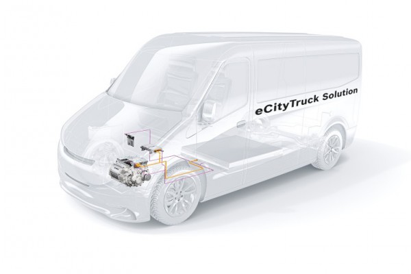 <p>Electric powertrain solutions for light commercial vehicles from Bosch</p>