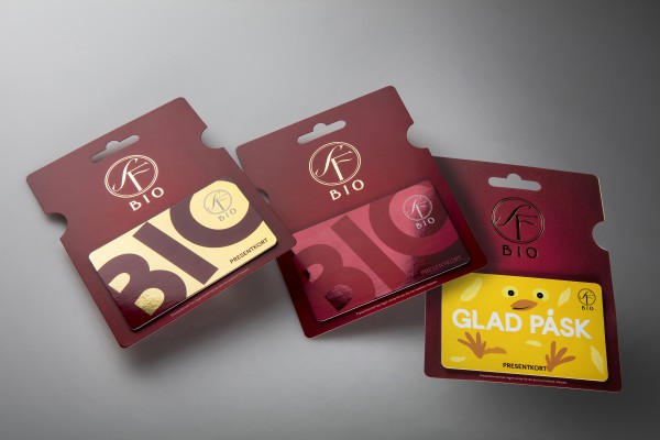 <p>“When we could have just as impactful cards in paperboard as in plastic we didn’t hesitate to switch – for the environment’s sake,” says Anna Marcusson, product manager for gift cards at SF Bio.</p>