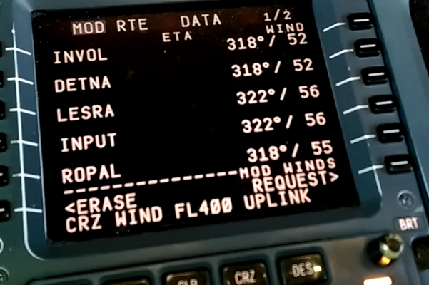 <p>Image 2: Pilot entering wind input to flight computer</p>