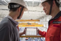 <p>TRUCONNECT Remote Service connects data, machines and people to provide remote monitoring, diagnostics, analytics and usage-based predictive maintenance. © Konecranes</p> 